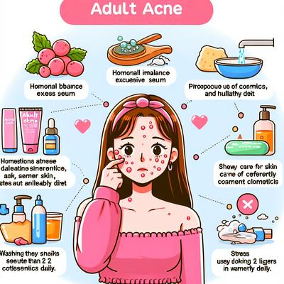 성인 여드름의 원인과 해결법을 알아보세요